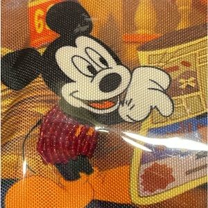 Vintage Disney Mickey and Minnie sequins/beaded makeup bag